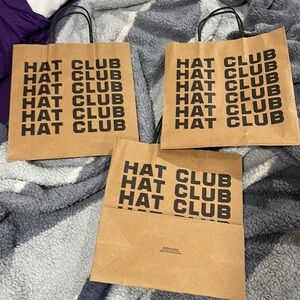 Hat club gift shopping bag